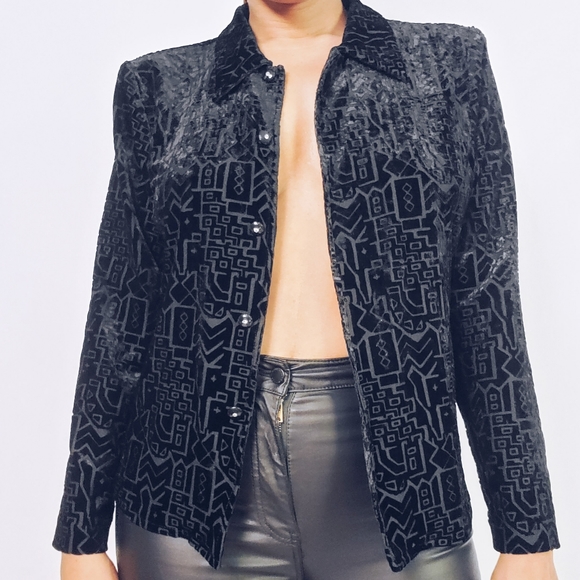 Velvet Open Jacket - Picture 3 of 7